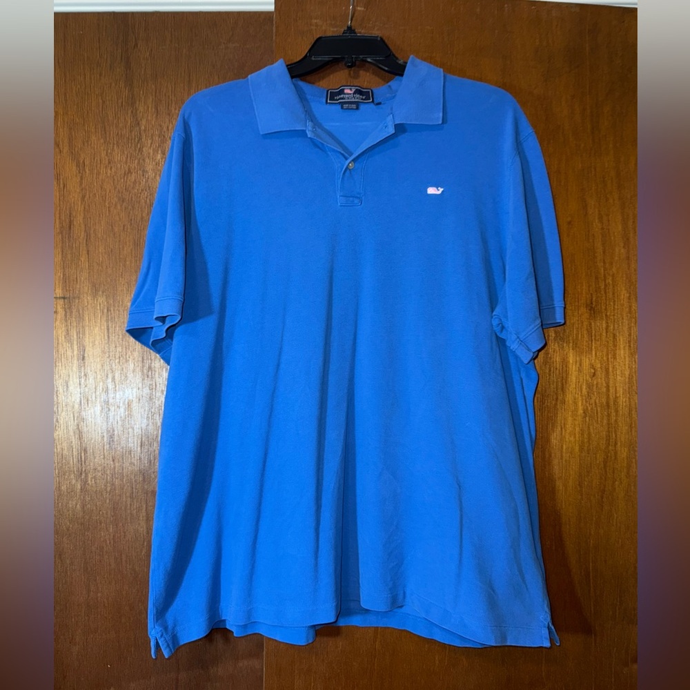 🌹 Vineyard Vines Classic Blue Polo Shirt